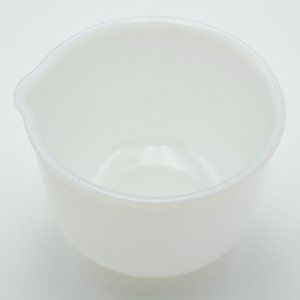Mckee Glasbake Milkglass 6.5" Mixing Bowl with Spout for Sunbeam